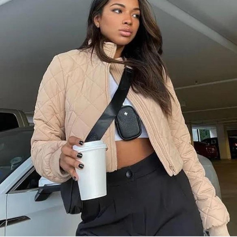 Princess Polly cropped puffer jacket